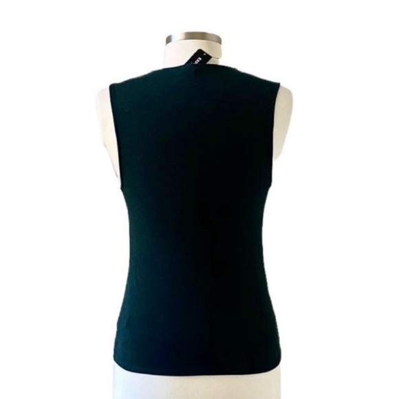 Express Forest Green Sleeveless Cutout Front Top Size Medium - Picture 7 of 8